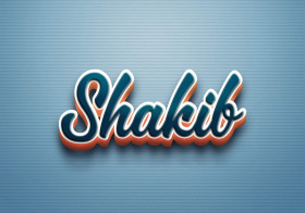 Cursive Name DP: Shakib