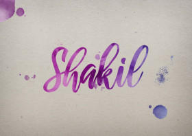 Shakil Watercolor Name DP