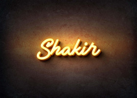 Glow Name Profile Picture for Shakir