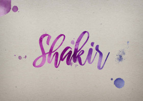 Shakir Watercolor Name DP