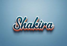 Cursive Name DP: Shakira