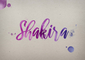 Shakira Watercolor Name DP