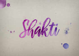 Shakti Watercolor Name DP