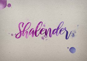 Shalender Watercolor Name DP