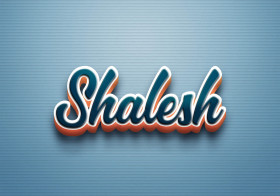 Cursive Name DP: Shalesh