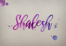 Shalesh Watercolor Name DP