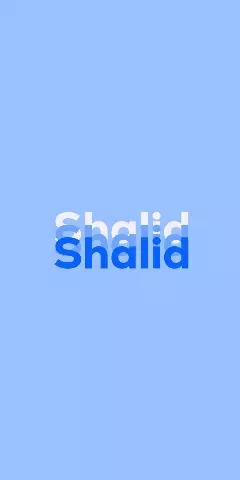 Name DP: Shalid