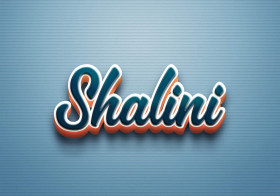Cursive Name DP: Shalini