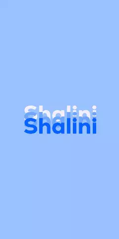 Name DP: Shalini