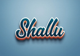 Cursive Name DP: Shallu