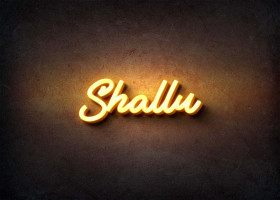 Glow Name Profile Picture for Shallu
