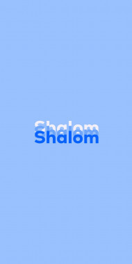 Name DP: Shalom