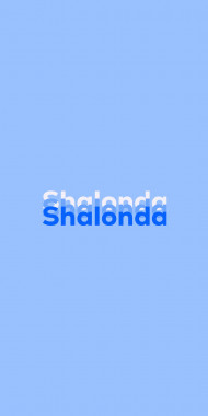 Name DP: Shalonda