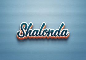 Cursive Name DP: Shalonda