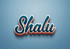 Cursive Name DP: Shalu