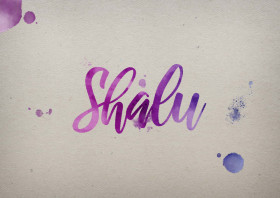 Shalu Watercolor Name DP