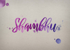 Shambhu Watercolor Name DP