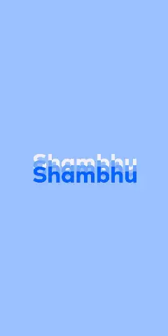 Shambhu Name Wallpaper