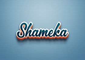 Cursive Name DP: Shameka