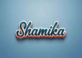 Cursive Name DP: Shamika