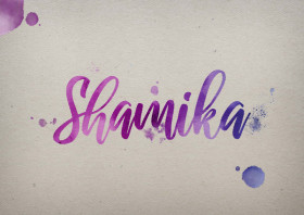 Shamika Watercolor Name DP