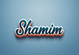 Cursive Name DP: Shamim