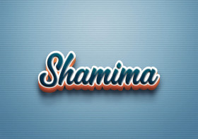 Cursive Name DP: Shamima