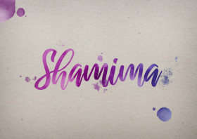 Shamima Watercolor Name DP