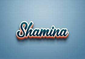 Cursive Name DP: Shamina