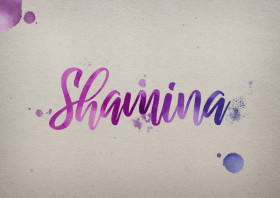 Shamina Watercolor Name DP