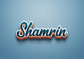 Cursive Name DP: Shamrin