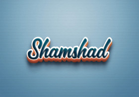 Cursive Name DP: Shamshad