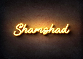 Glow Name Profile Picture for Shamshad