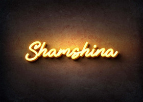 Glow Name Profile Picture for Shamshina