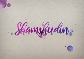Shamshudin Watercolor Name DP