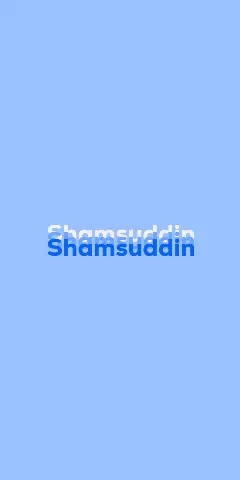 Name DP: Shamsuddin