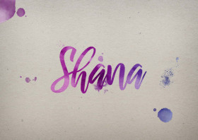 Shana Watercolor Name DP