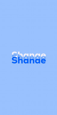 Name DP: Shanae