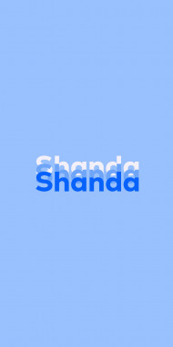 Name DP: Shanda