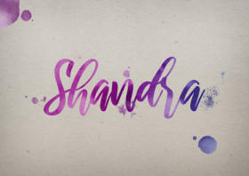 Shandra Watercolor Name DP
