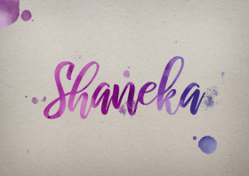 Shaneka Watercolor Name DP