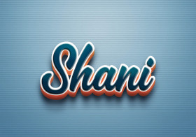 Cursive Name DP: Shani
