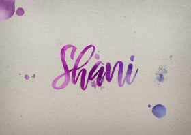 Shani Watercolor Name DP