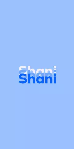 Name DP: Shani