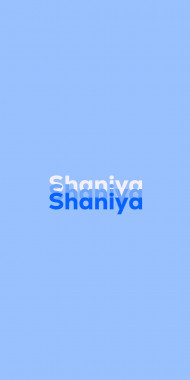 Name DP: Shaniya