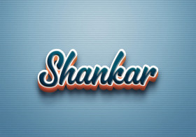 Cursive Name DP: Shankar