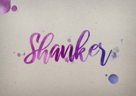 Shanker Watercolor Name DP