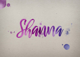 Shanna Watercolor Name DP
