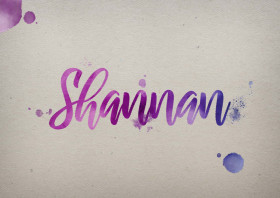 Shannan Watercolor Name DP