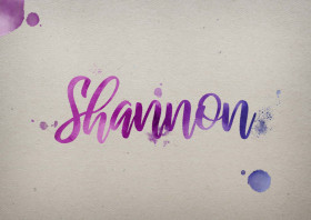 Shannon Watercolor Name DP